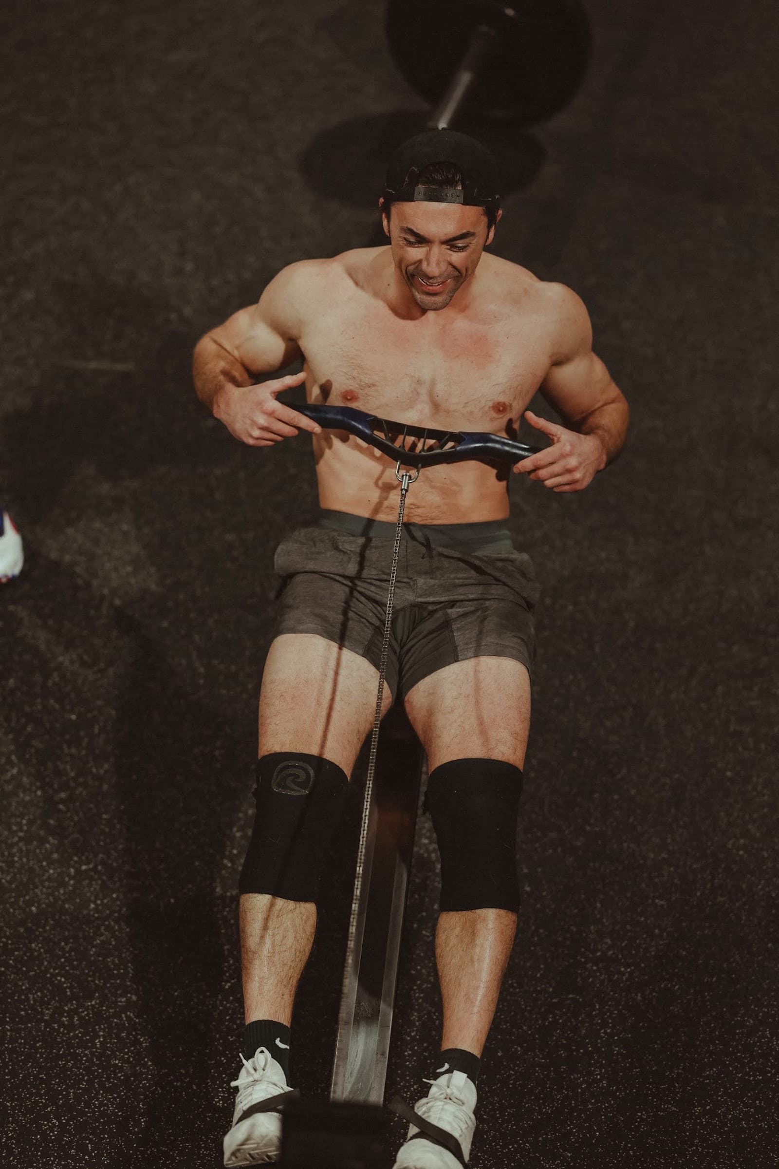 An athlete lifting during the CrossFit Open at CrossFit 617